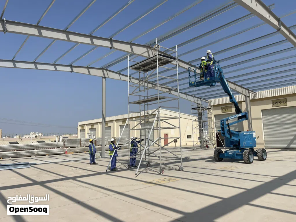 شركة سجايا متخصصين في تصميم وتصنيع الهياكل المعدنية الفولاذية وألواح الساندويتش بانل Steel Structure