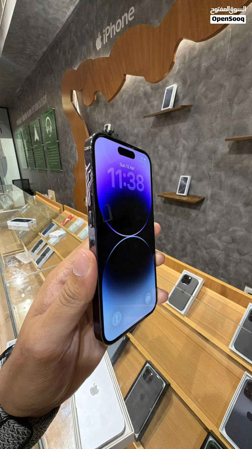 iPhone 14 pro 256gb -   بحاله الوكال / مع ضمان/ بطارية فوق 90