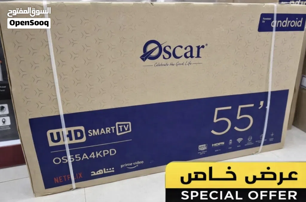 تلفزيونات سمارت ماركه اوسكار 55 و 65 بوصه