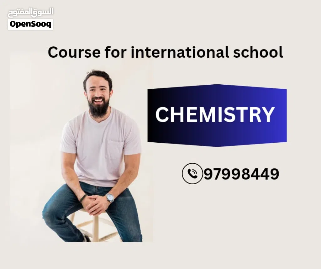 CHEMISTRY TUTOR (ALEVEL/IB/IGCSE/BILINGUAL) مدرس كيمياء