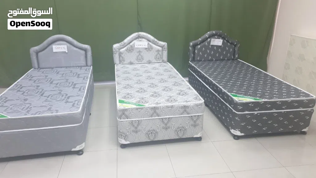Bed with matress, all Size, single, Queen, King size