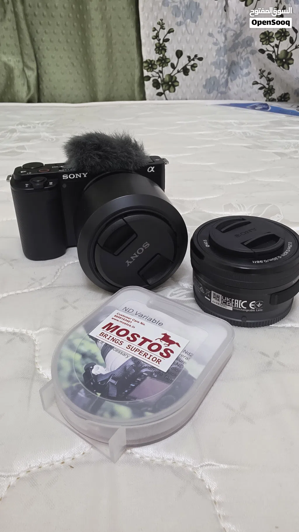 Sony ZV-E10 Mirrorless Camera for Sale - Sony 50mm Portrait Lens, 16-55mm Kit Lens, ND Filter