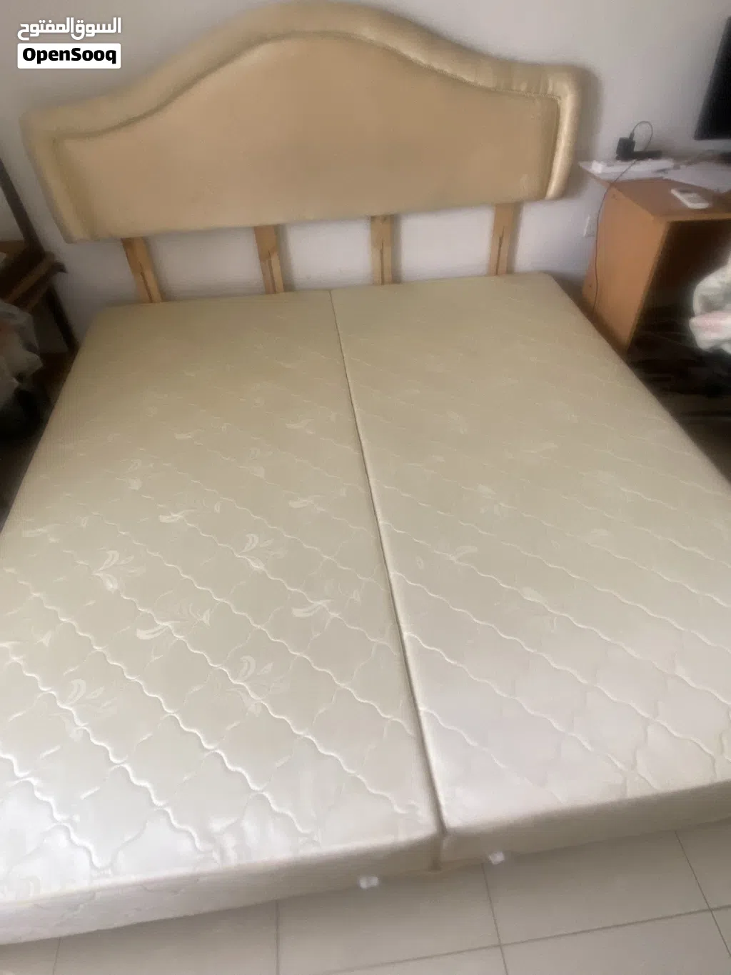 Queen size mattress &amp; king size bed and 2 No single beds for sale