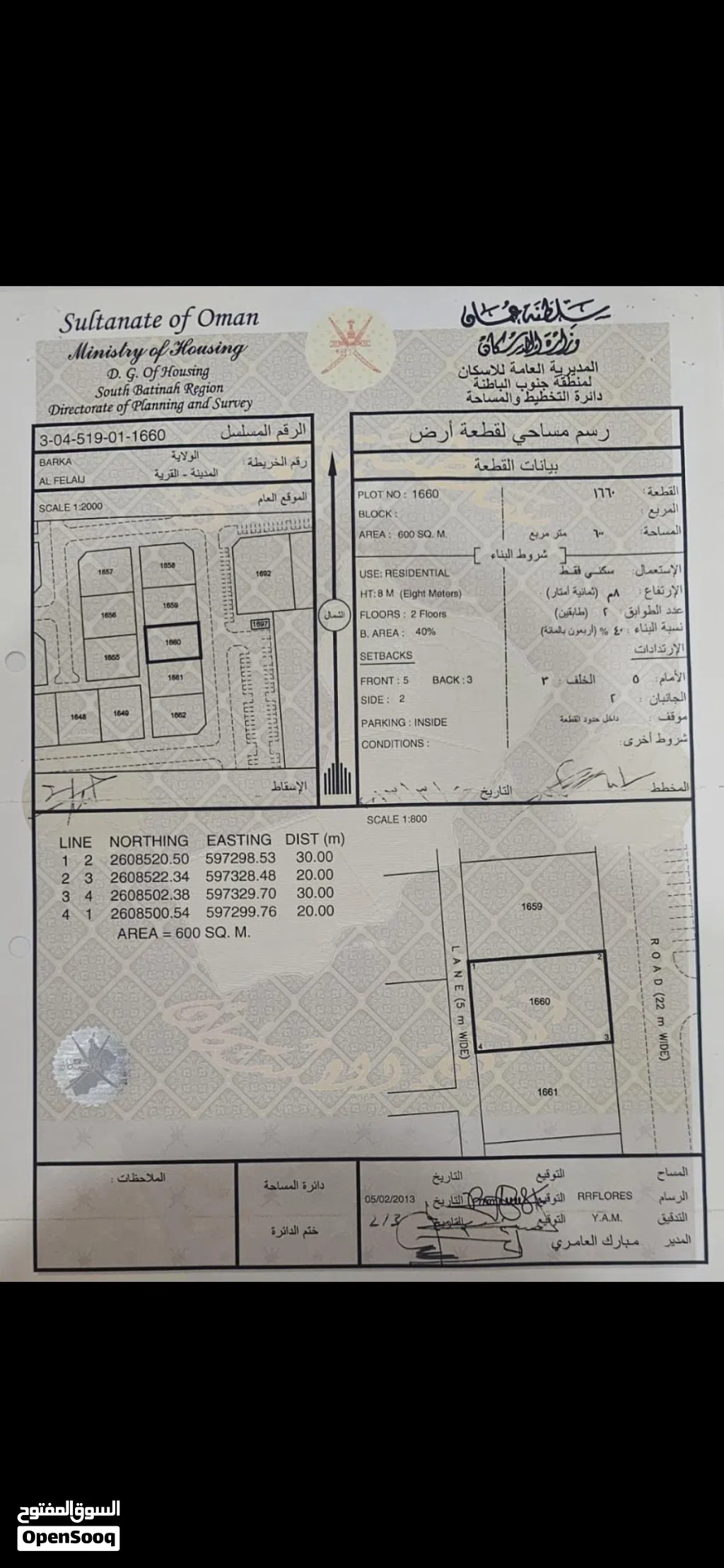 Residential Land for Sale in Al Batinah Al Masnaah
