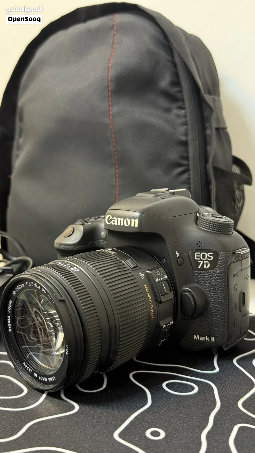 كاميرا Canon EOS 7D Mark II مع عدسة Sigma 18-250mm